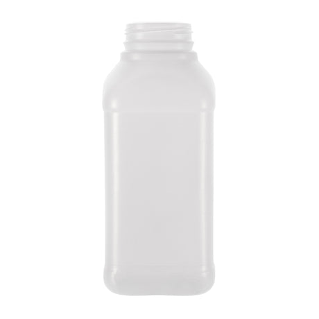 12 oz Dairy Square HDPE Bottles - Natural - Plastic Bottle | General Bottle Supply