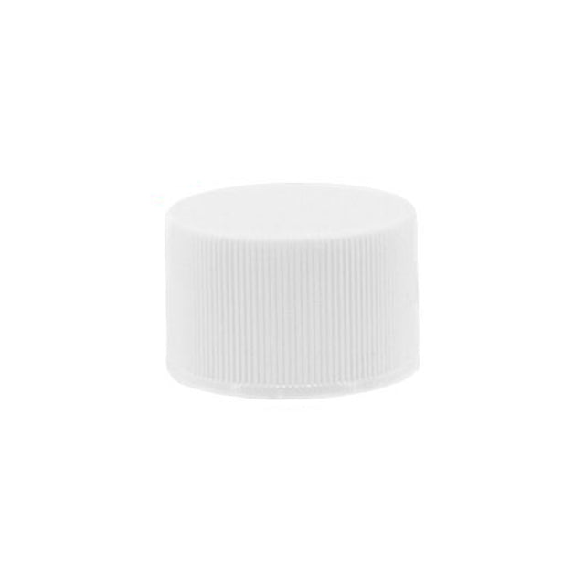 Plastic Ribbed Caps with Foam Liner (F217) - White (70G/485) - Assorted Caps | General Bottle Supply