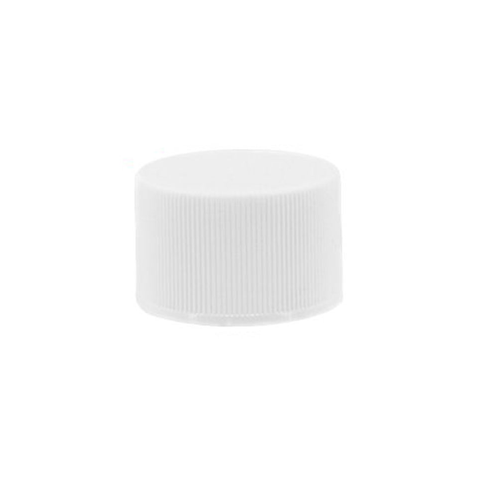 Plastic Ribbed Caps with Foam Liner (F217) - White (70G/485) - Assorted Caps | General Bottle Supply