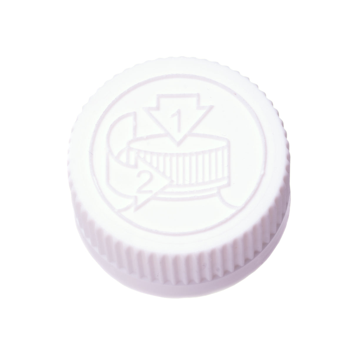 Child Resistant Caps with F217 Liner - White with Pictorial Instructions (28/400) - Assorted Caps | General Bottle Supply