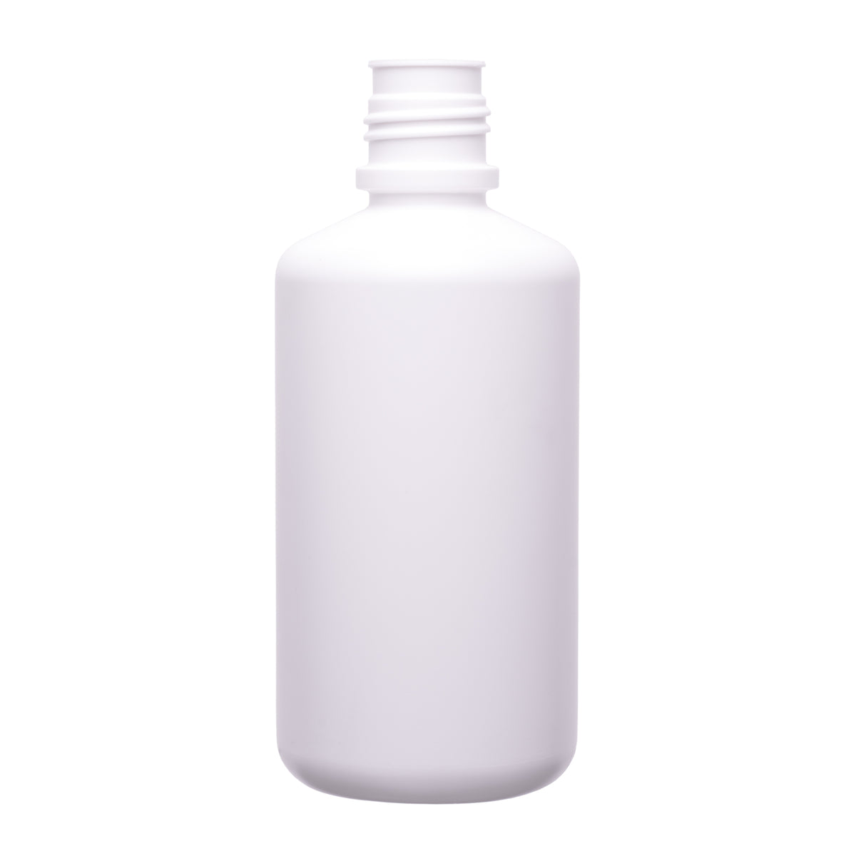 32 oz Boston Round HDPE Buttress Bottle - White - Plastic Bottle | General Bottle Supply