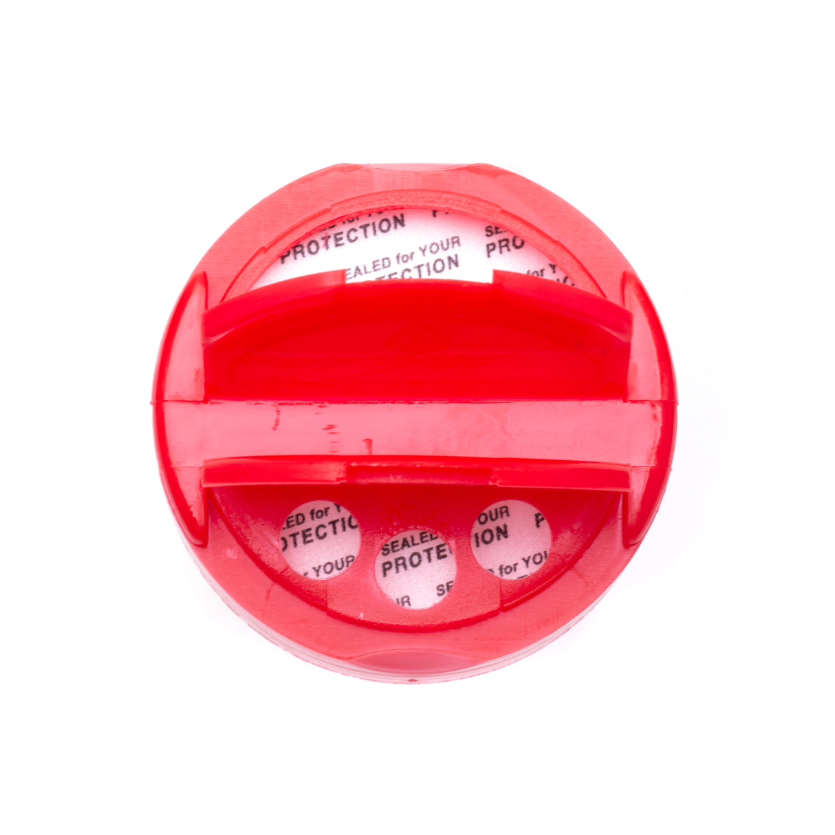 Eco Flap-Rite Flapper Caps with Pressure Sensitive (PS Liner) 0.300 Pour Sifter with 3 Holes - Red 53/485 - Dispensing Caps | General Bottle Supply