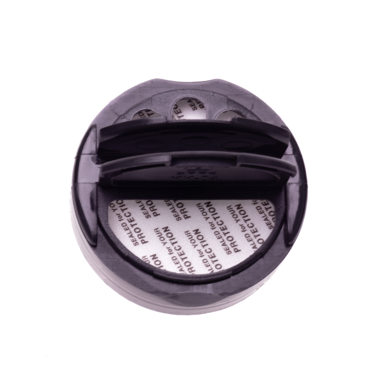 Eco Flap-Rite Flapper Caps with Pressure Sensitive (PS Liner) 0.300 Pour Sifter with 3 Holes - Black 53/485 - Dispensing Caps | General Bottle Supply