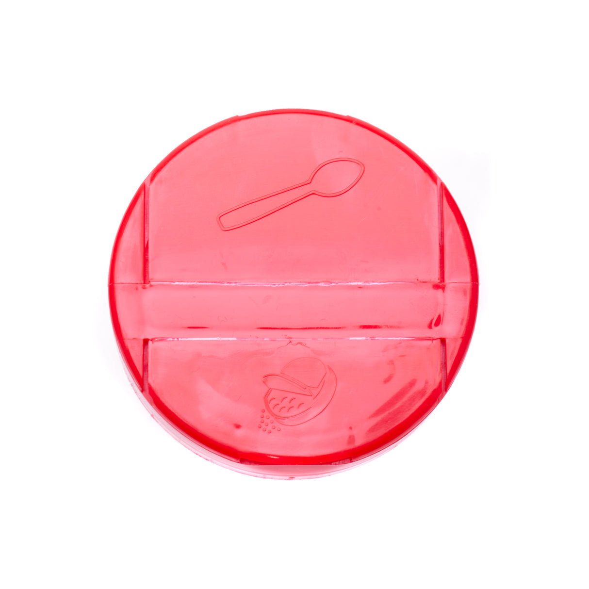 Eco Flap-Rite Flapper Caps with Pressure Sensitive (PS Liner) 0.300 Pour Sifter with 5 Holes - Red 63/485 - Dispensing Caps | General Bottle Supply