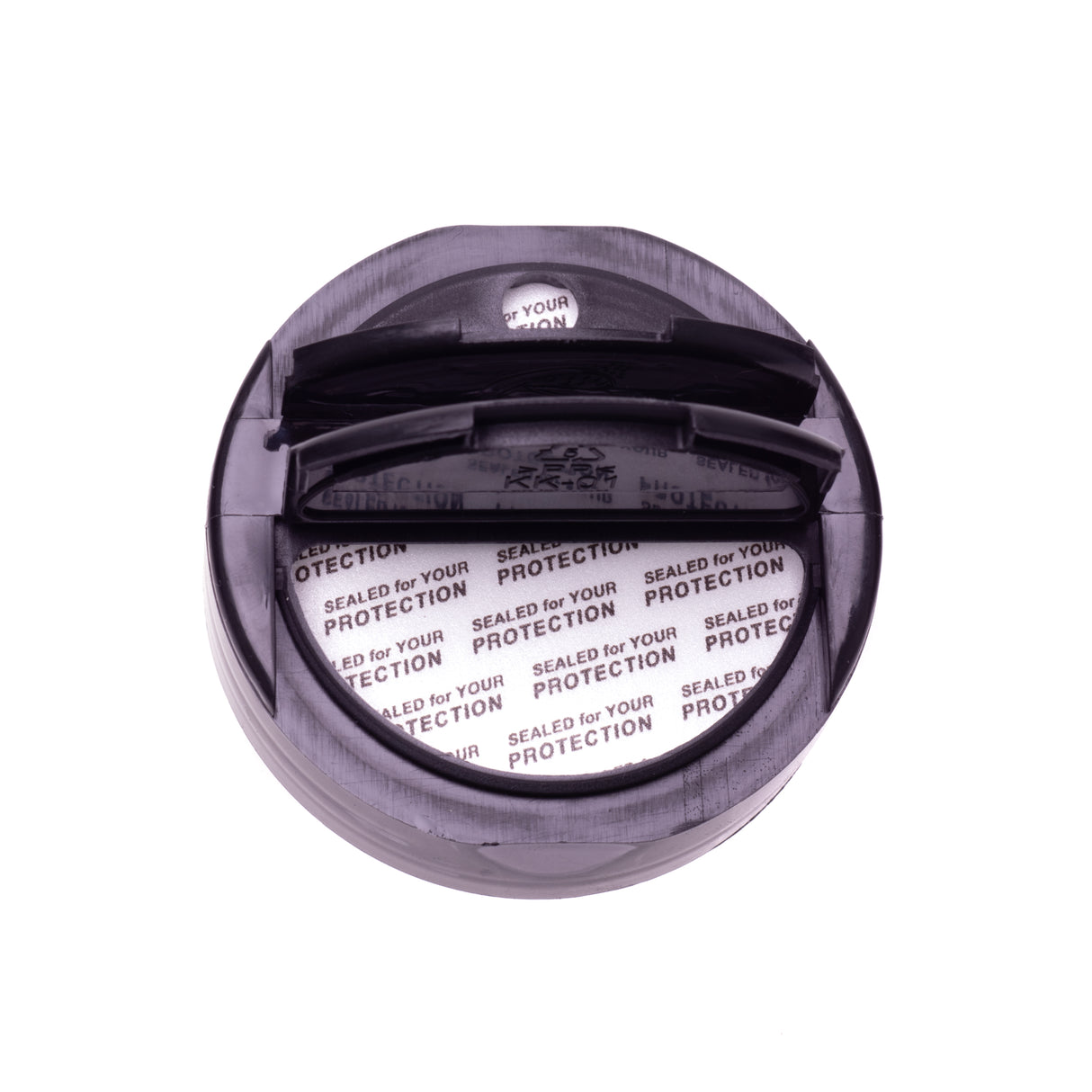 Eco Flap-Rite Flapper Caps with Pressure Sensitive (PS Liner) 0.300 Pour Sifter with 5 Holes - Black 63/485 - Dispensing Caps | General Bottle Supply