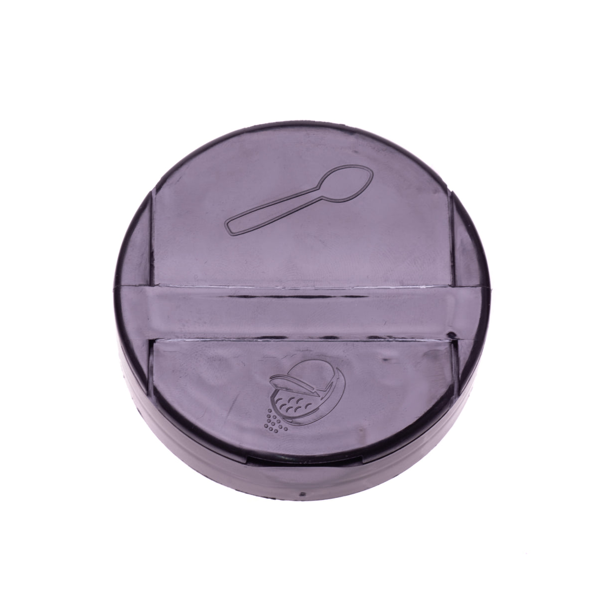 Eco Flap-Rite Flapper Caps with Pressure Sensitive (PS Liner) 0.300 Pour Sifter with 5 Holes - Black 63/485 - Dispensing Caps | General Bottle Supply