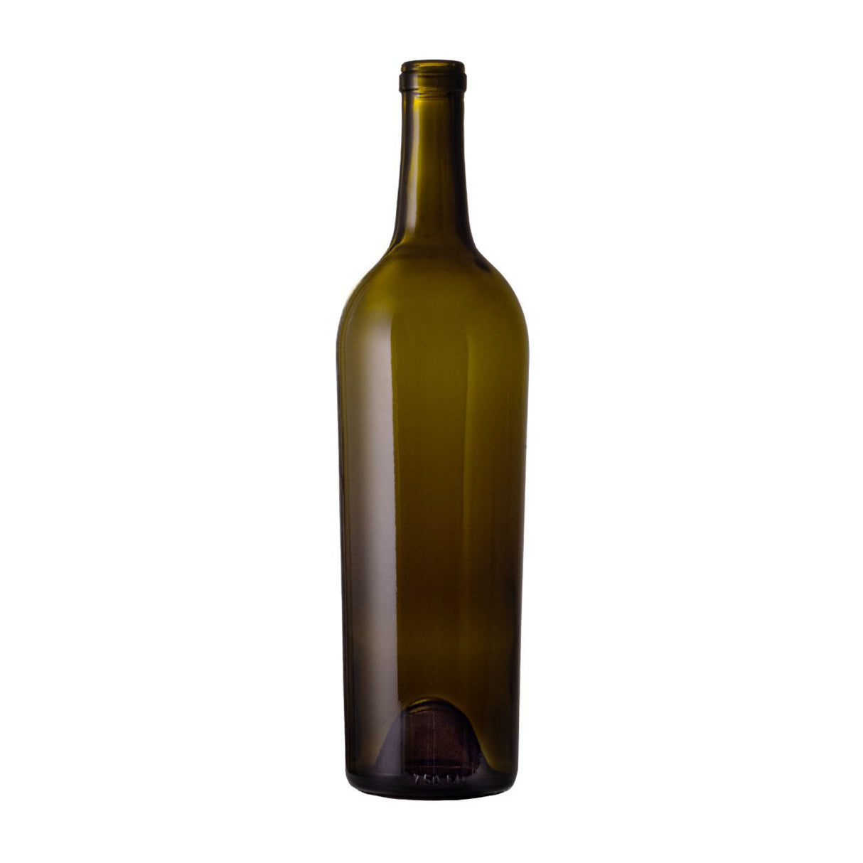 750 ml Antique Green Tapered Claret Full Punt 562 Grams - Glass Bottle | General Bottle Supply