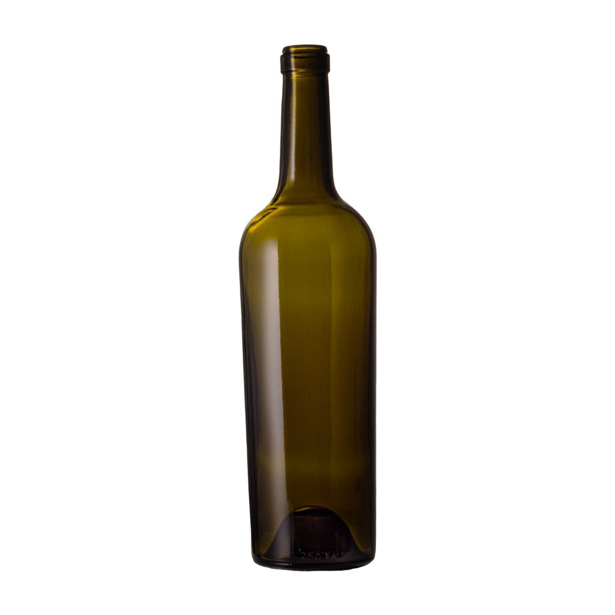 750 ml Antique Green Tapered Claret Full Punt 586 Grams - Glass Bottle | General Bottle Supply
