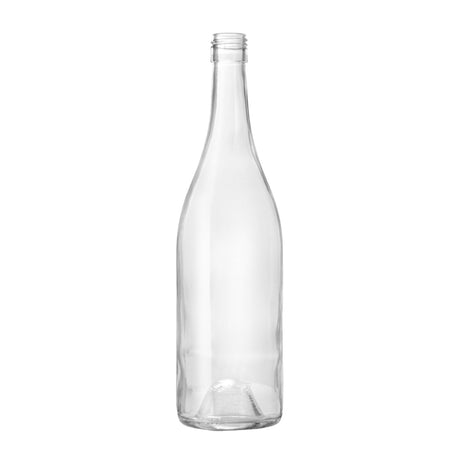750 ml Flint Burgundy Full Punt Screw Cap 530 Grams - Glass Bottle | General Bottle Supply