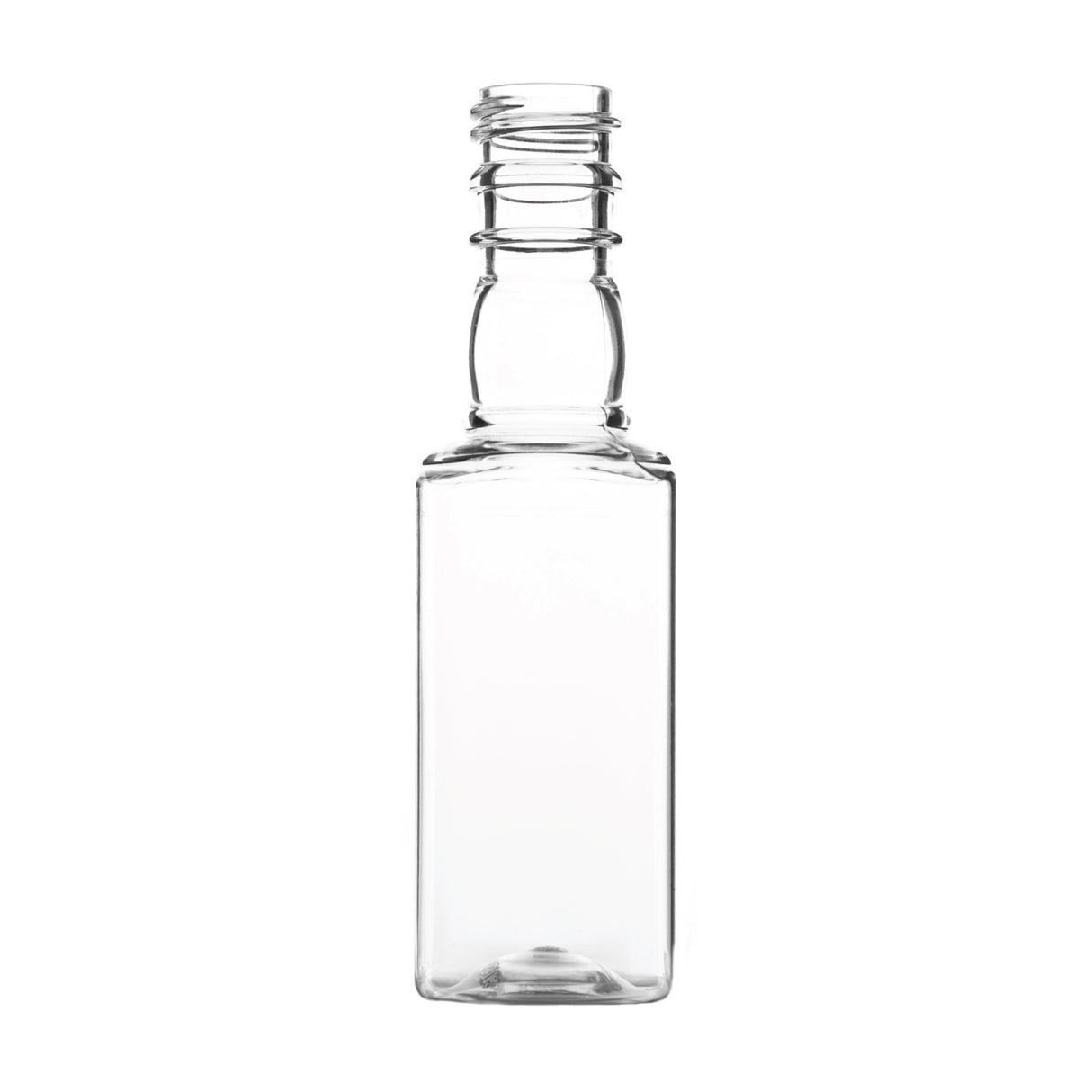 50 ml Airline Mini Liquor Bottle - Square - Plastic Bottle | General Bottle Supply