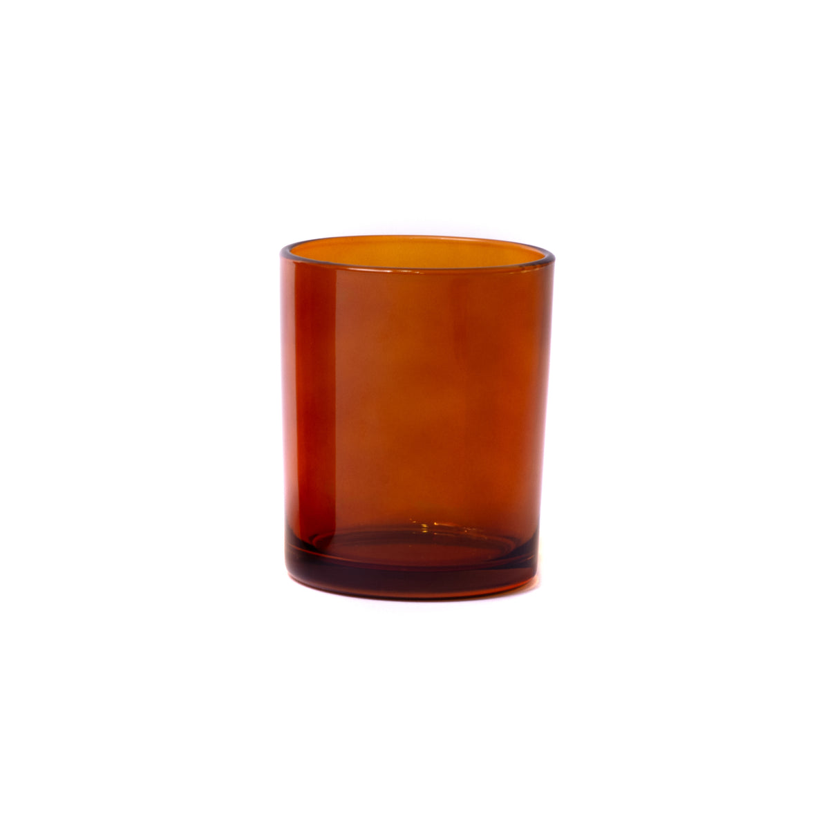 7oz Glass Candle Jar - Amber Clear - Glass Jar | General Bottle Supply
