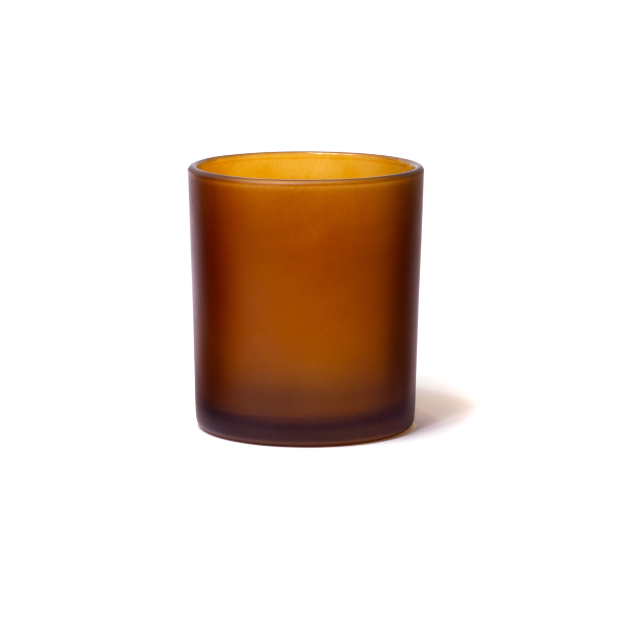 10oz Glass Candle Jar - Amber Frosted - Glass Jar | General Bottle Supply
