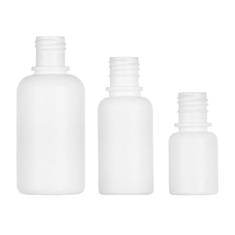 1 oz Boston Round LDPE Bottles - White (20/410) - Plastic Bottle | General Bottle Supply
