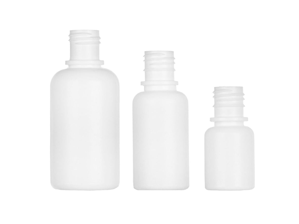 0.25 oz Boston Round LDPE Bottles - White - Plastic Bottle | General Bottle Supply