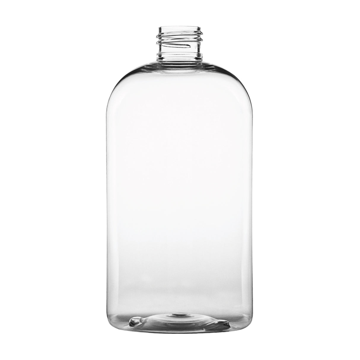16 oz Boston Round PET Bottles - Clear - Plastic Bottle | General Bottle Supply