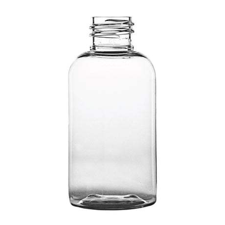 2 oz Boston Round PET Bottles - Clear - Plastic Bottle | General Bottle Supply