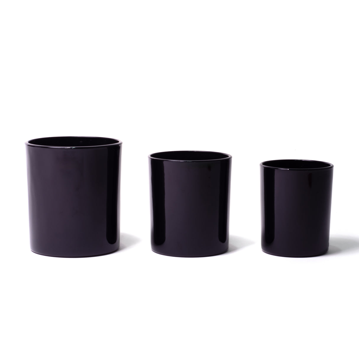 15oz Glass Candle Jar - Black (External) - Glass Jar | General Bottle Supply