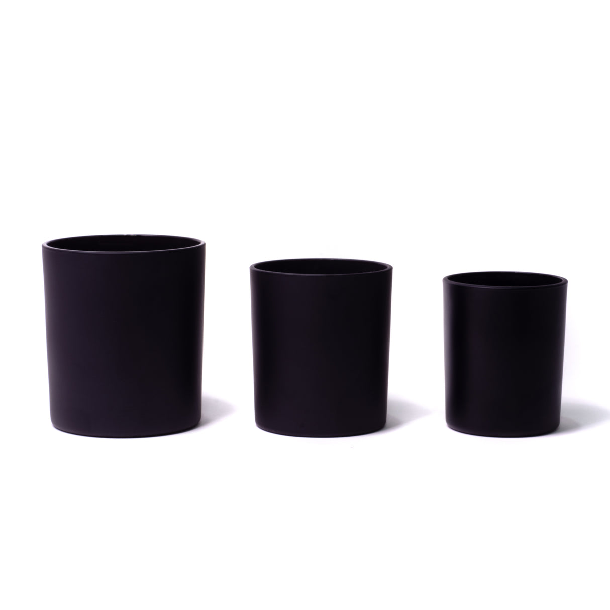 15oz Glass Candle Jar - Black Frosted - Glass Jar | General Bottle Supply