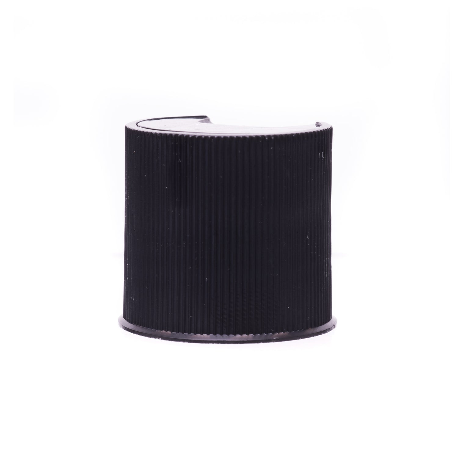 Disc or Press Top - Ribbed - Black (24/410) - Dispensing Caps | General Bottle Supply
