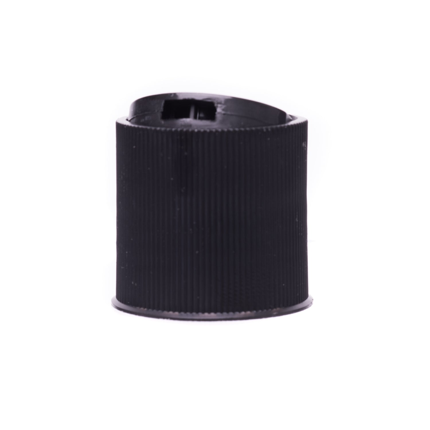 Disc or Press Top - Ribbed - Black (24/410) - Dispensing Caps | General Bottle Supply