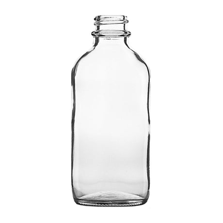 4 oz Boston Round Bottle - Flint - Glass Bottle | General Bottle Supply