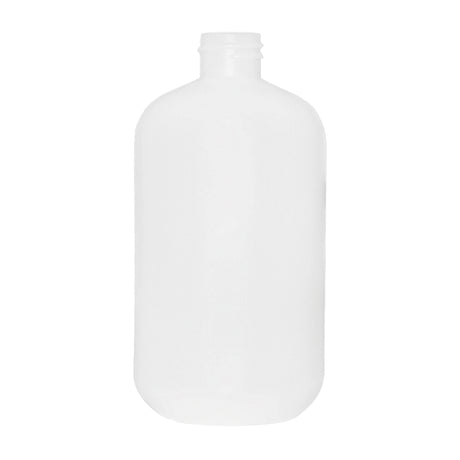 16 oz Boston Round HDPE Bottle - Natural - Plastic Bottle | General Bottle Supply