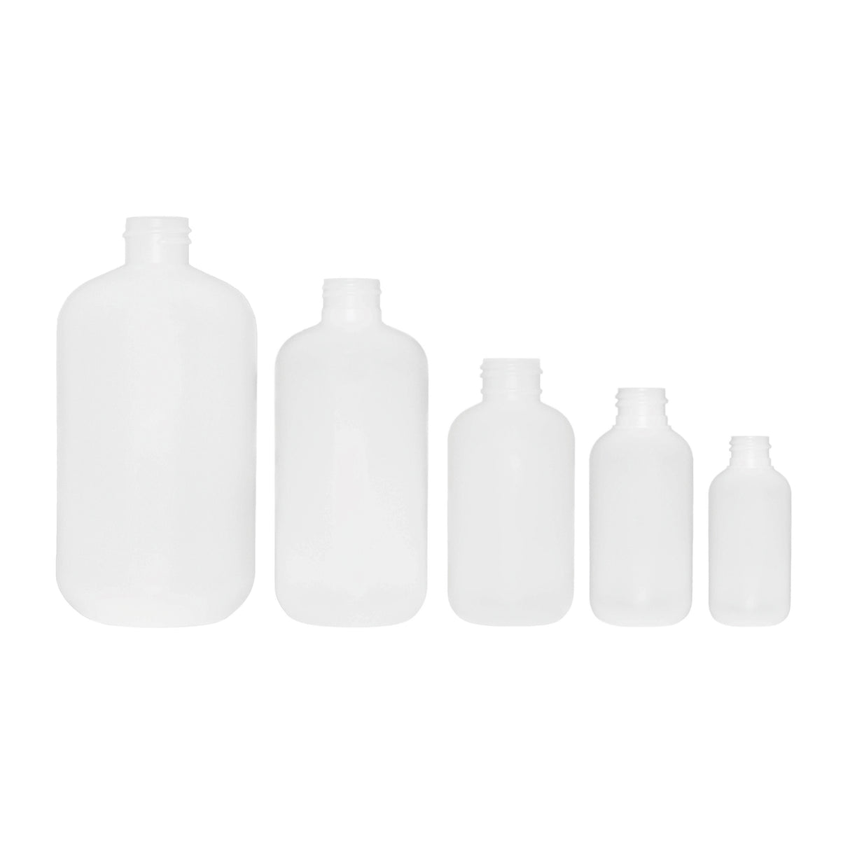 16 oz Boston Round HDPE Bottle - Natural - Plastic Bottle | General Bottle Supply