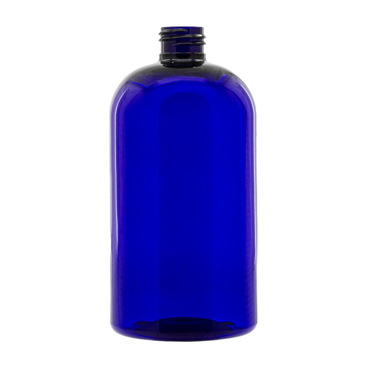 16 oz Boston Round PET Bottles - Blue - Plastic Bottle | General Bottle Supply