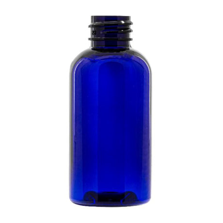 2 oz Boston Round PET Bottles - Blue - Plastic Bottle | General Bottle Supply