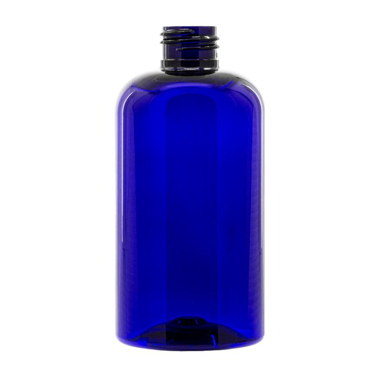 8 oz Boston Round PET Bottles - Blue - Plastic Bottle | General Bottle Supply