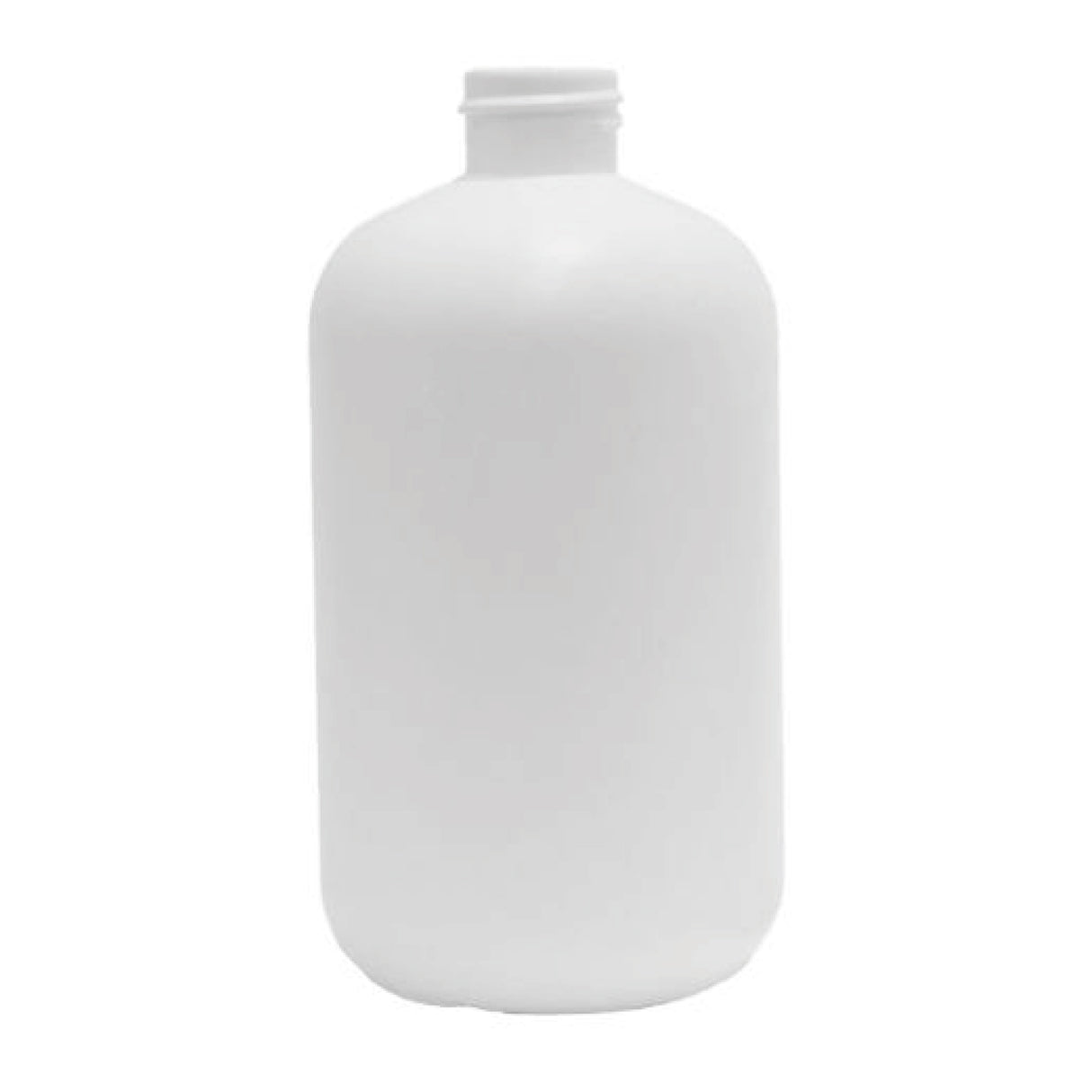 16 oz Boston Round HDPE Bottle - White - Plastic Bottle | General Bottle Supply