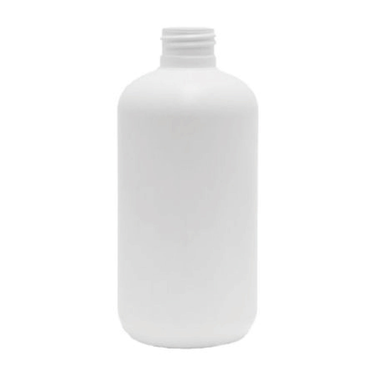 8 oz Boston Round HDPE Bottle - White - Plastic Bottle | General Bottle Supply