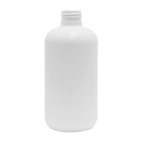 8 oz Boston Round HDPE Bottle - White - Plastic Bottle | General Bottle Supply