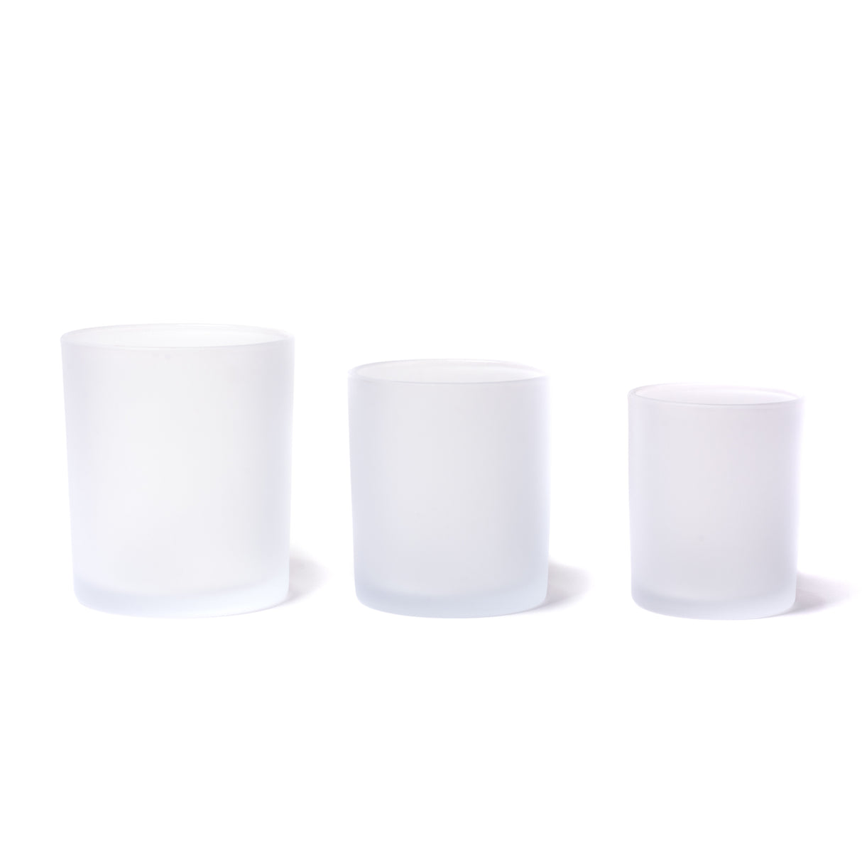 10oz Glass Candle Jar - Clear Frosted - Glass Jar | General Bottle Supply