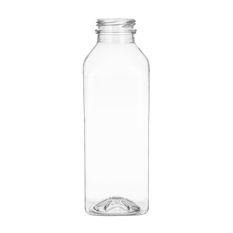 16 oz Dairy Square PET Bottle - Clear - Plastic Bottle | General Bottle Supply