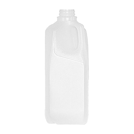 0.5 Gallon Dairy Square HDPE Bottles - Natural - Plastic Bottle | General Bottle Supply