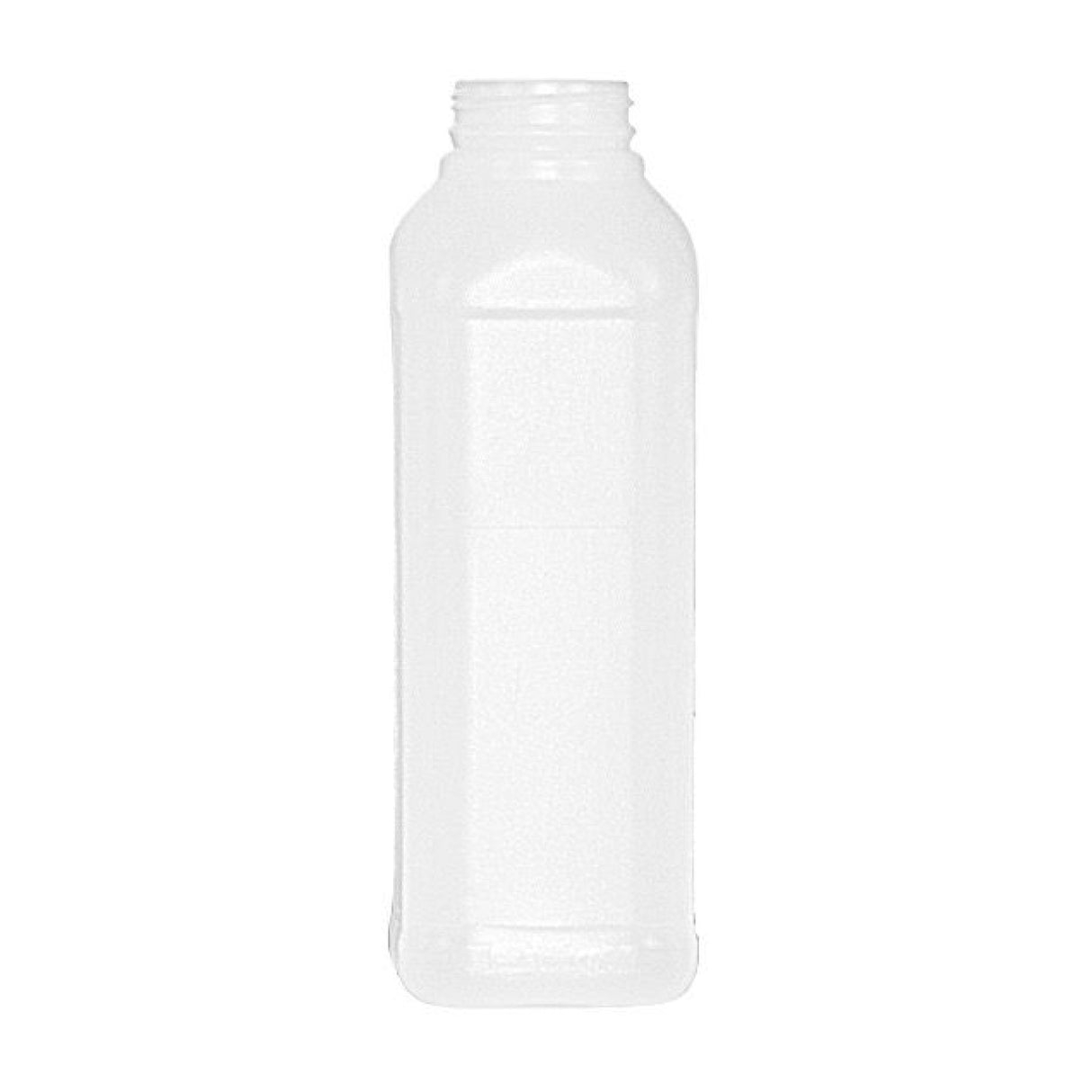 16 oz Dairy Square HDPE Bottles - Natural - Plastic Bottle | General Bottle Supply