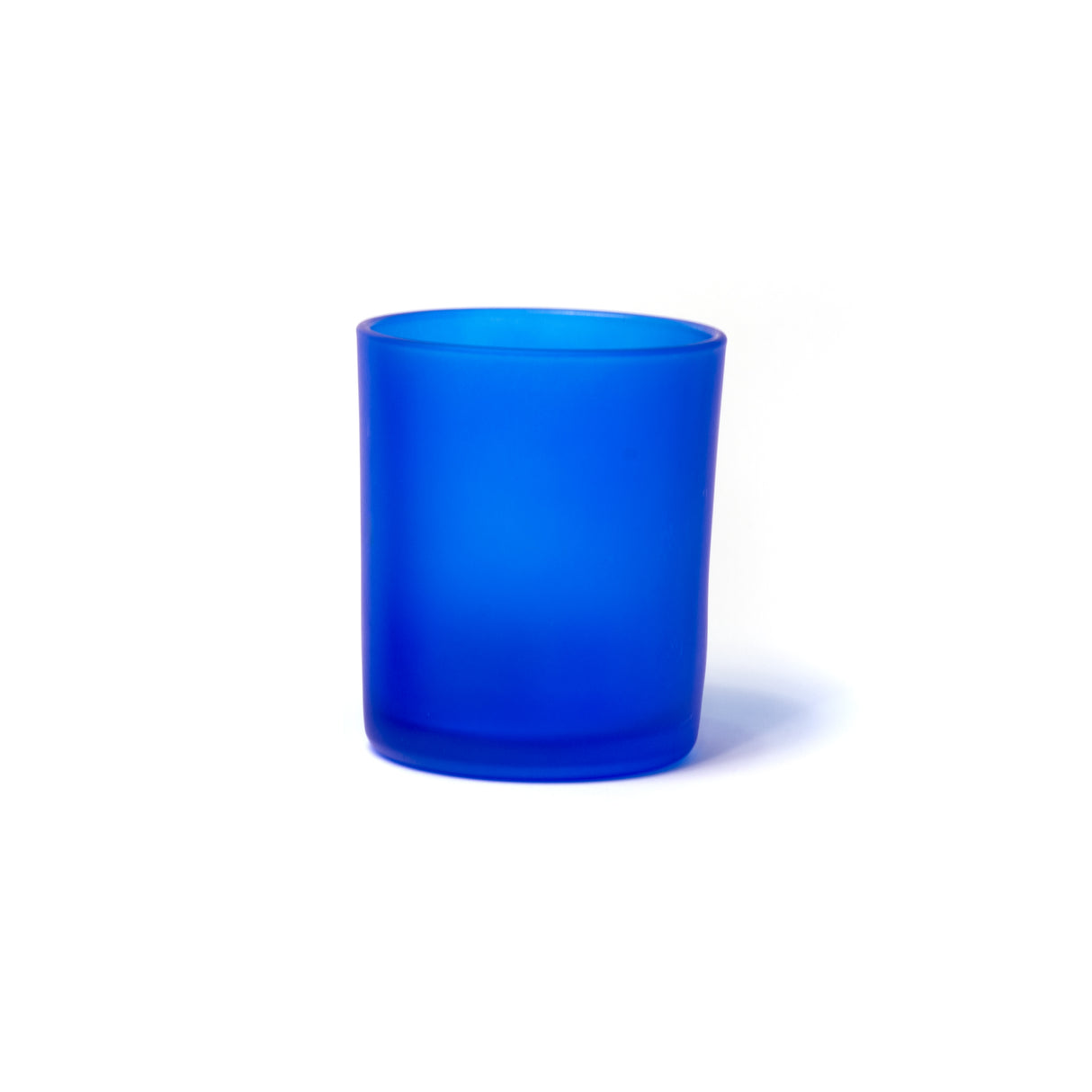 7oz Glass Candle Jar - Dark Blue Frosted - Glass Jar | General Bottle Supply