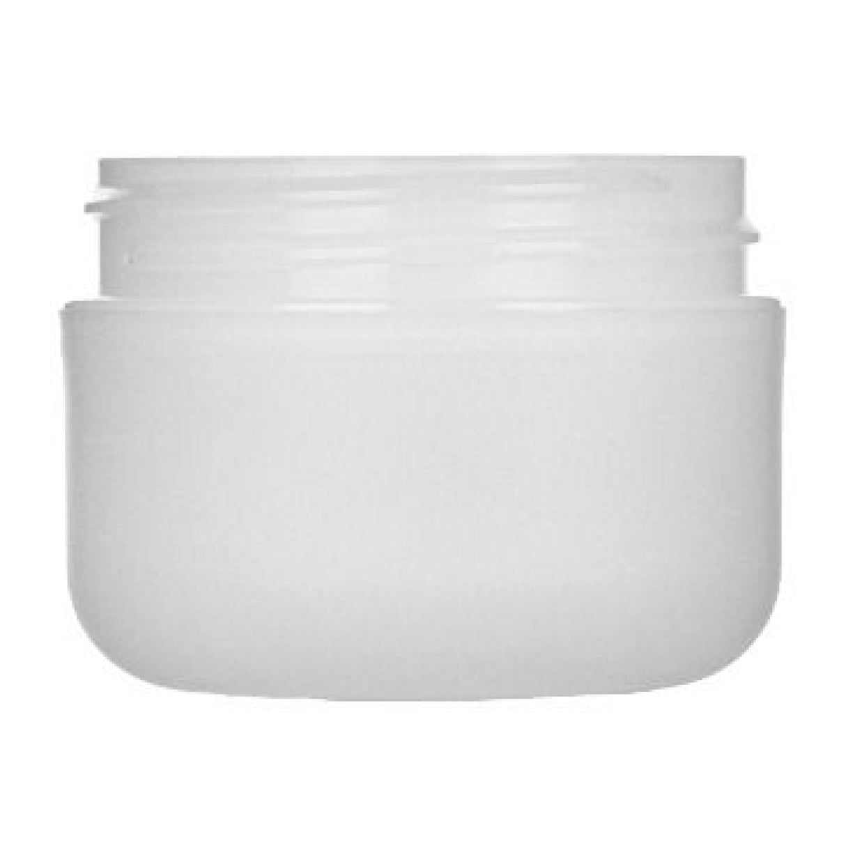 1 oz Double Wall Jar Round Base - Frosted - Plastic Jar | General Bottle Supply