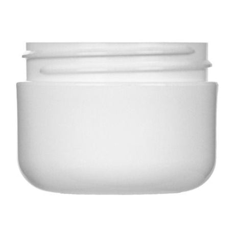 1 oz Double Wall Jar Round Base - White - Plastic Jar | General Bottle Supply