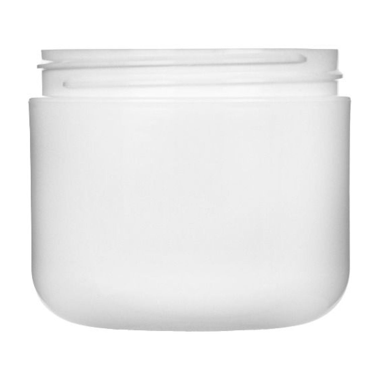 4 oz Double Wall Jar Round Base - White (70/400) - Plastic Jar | General Bottle Supply