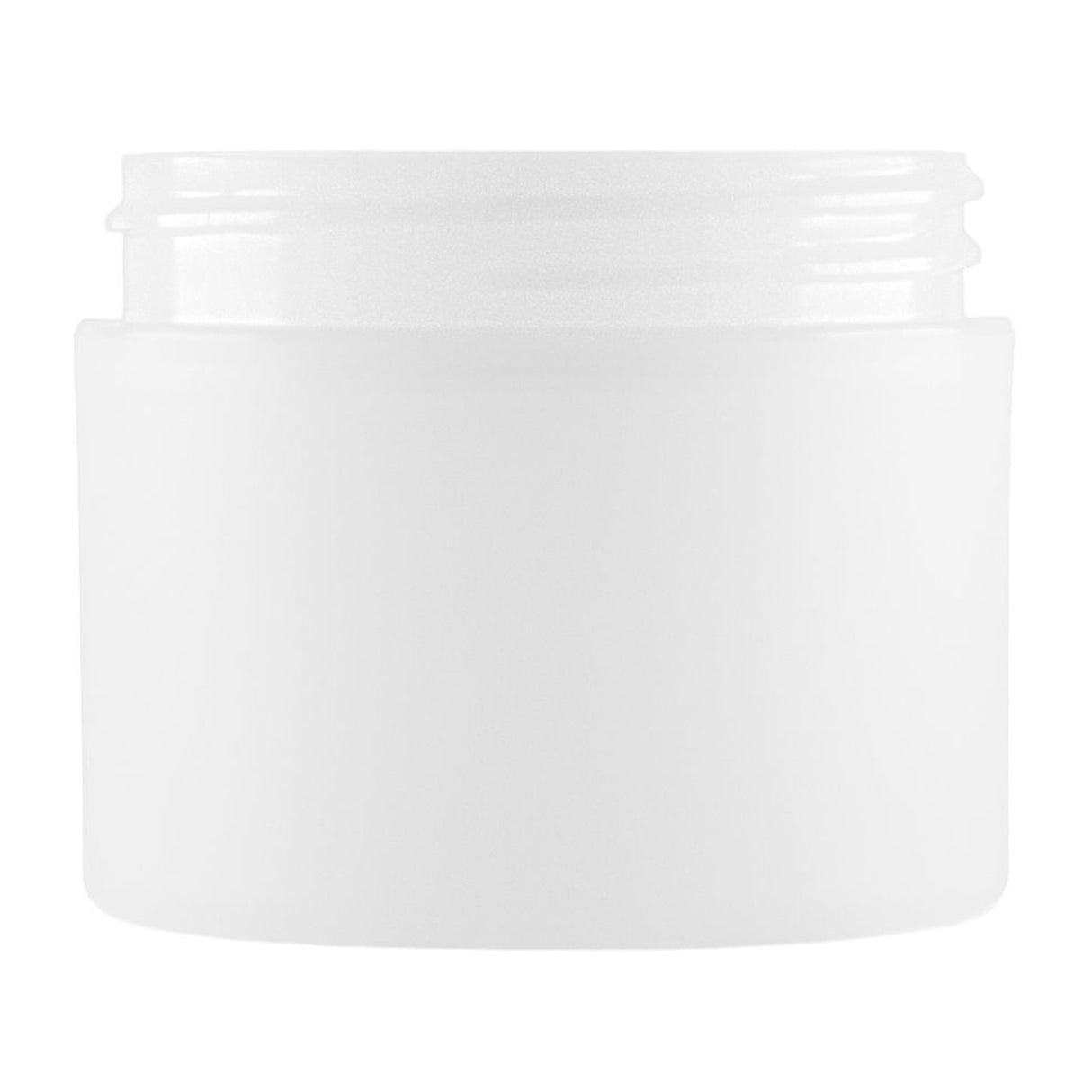 2 oz Double Wall Jar Straight Base - Frosted - Plastic Jar | General Bottle Supply
