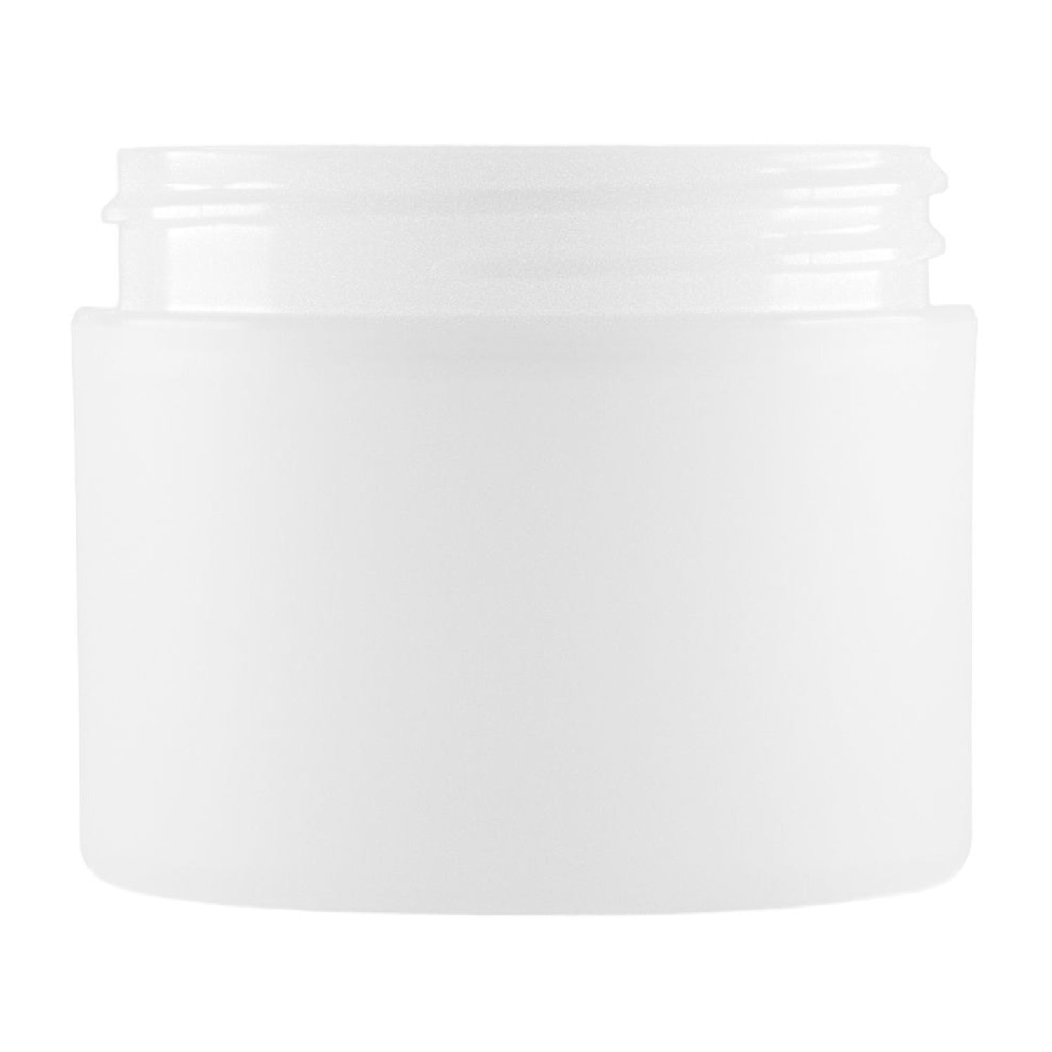 2 oz Double Wall Jar Straight Base - Frosted - Plastic Jar | General Bottle Supply