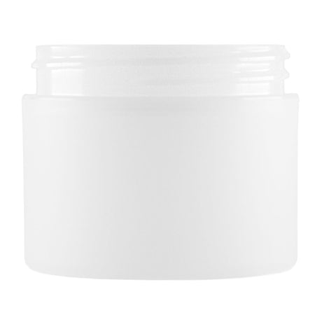 2 oz Double Wall Jar Straight Base - Frosted - Plastic Jar | General Bottle Supply