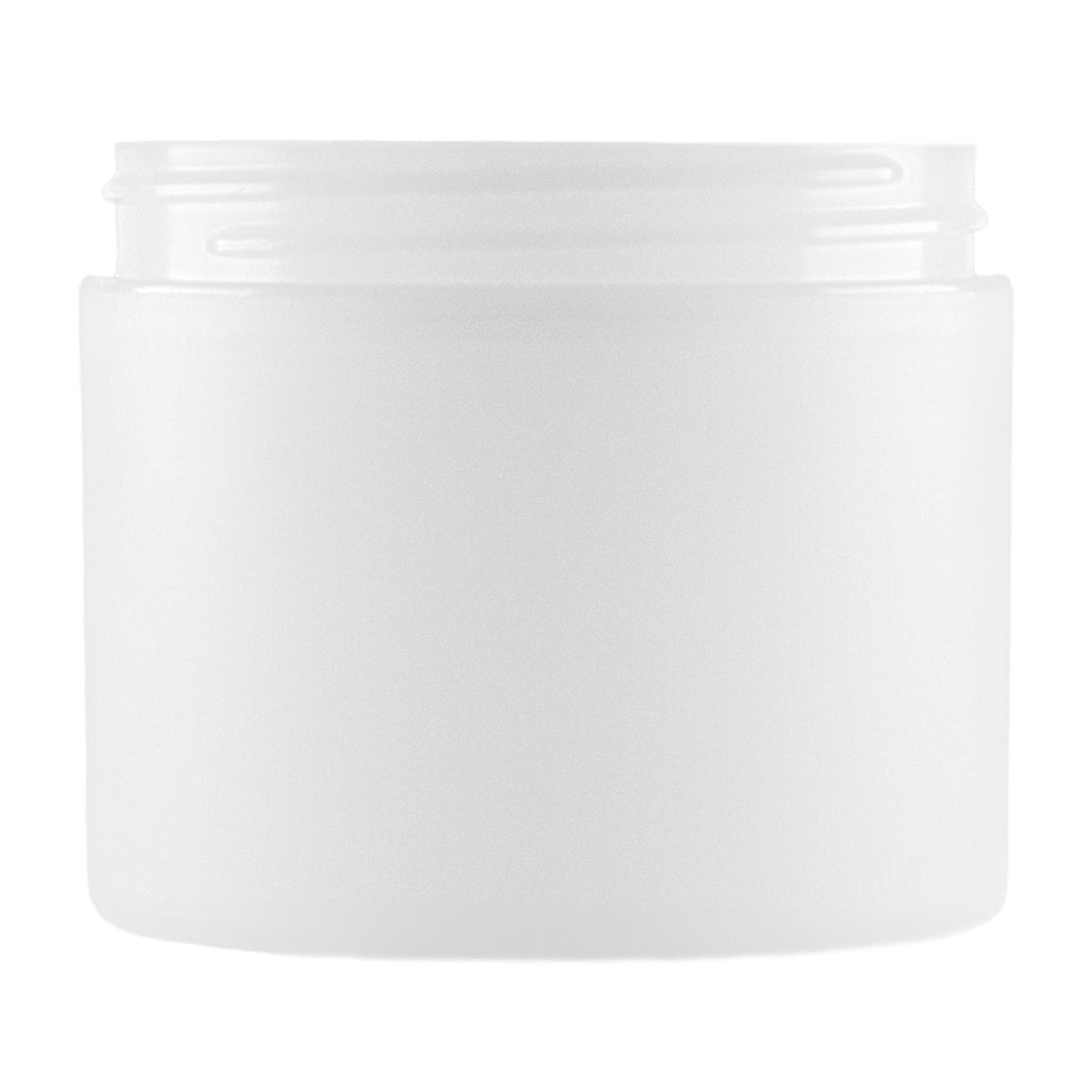 4 oz Double Wall Jar Straight Base - Frosted - Plastic Jar | General Bottle Supply