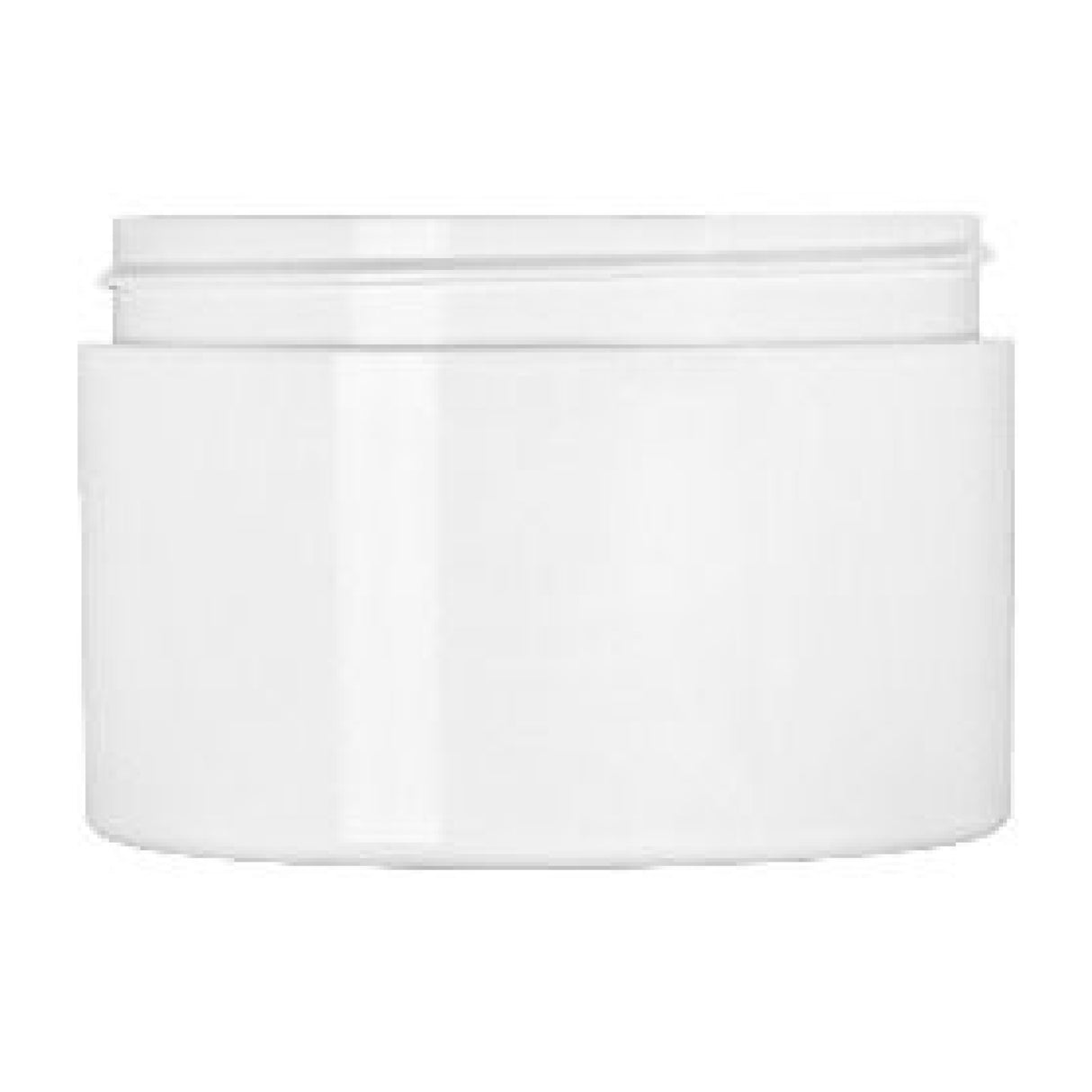 0.5 oz Double Wall Jar Straight Base - White - Plastic Jar | General Bottle Supply