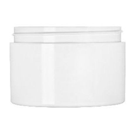 0.5 oz Double Wall Jar Straight Base - White - Plastic Jar | General Bottle Supply