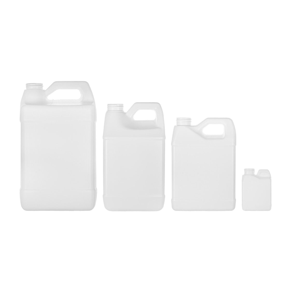 4 oz Industrial F-Style Jugs - White - Industrial Containers | General Bottle Supply