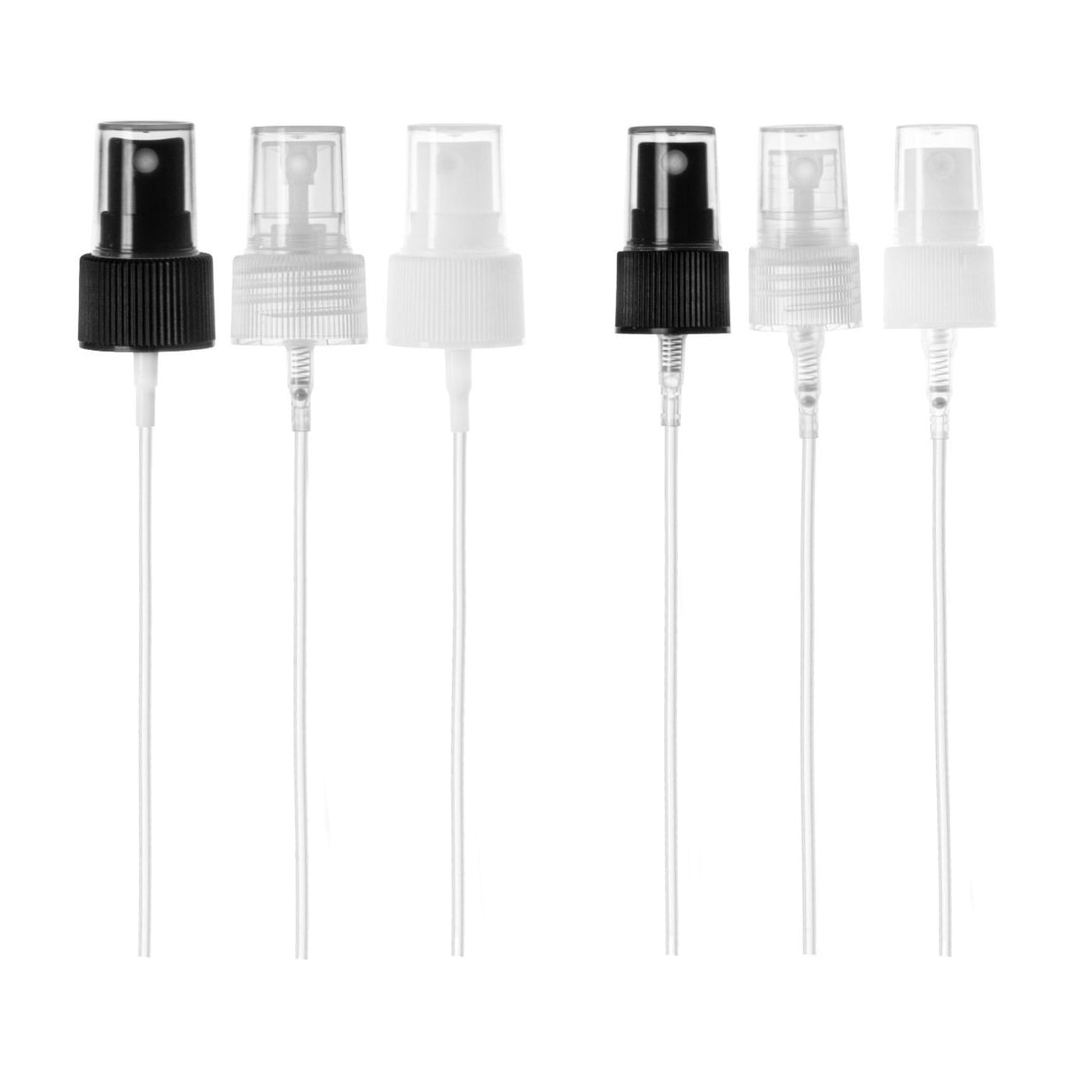 Fine Mist Sprayer Imported - Black (20/410) - Dispensing Caps | General Bottle Supply