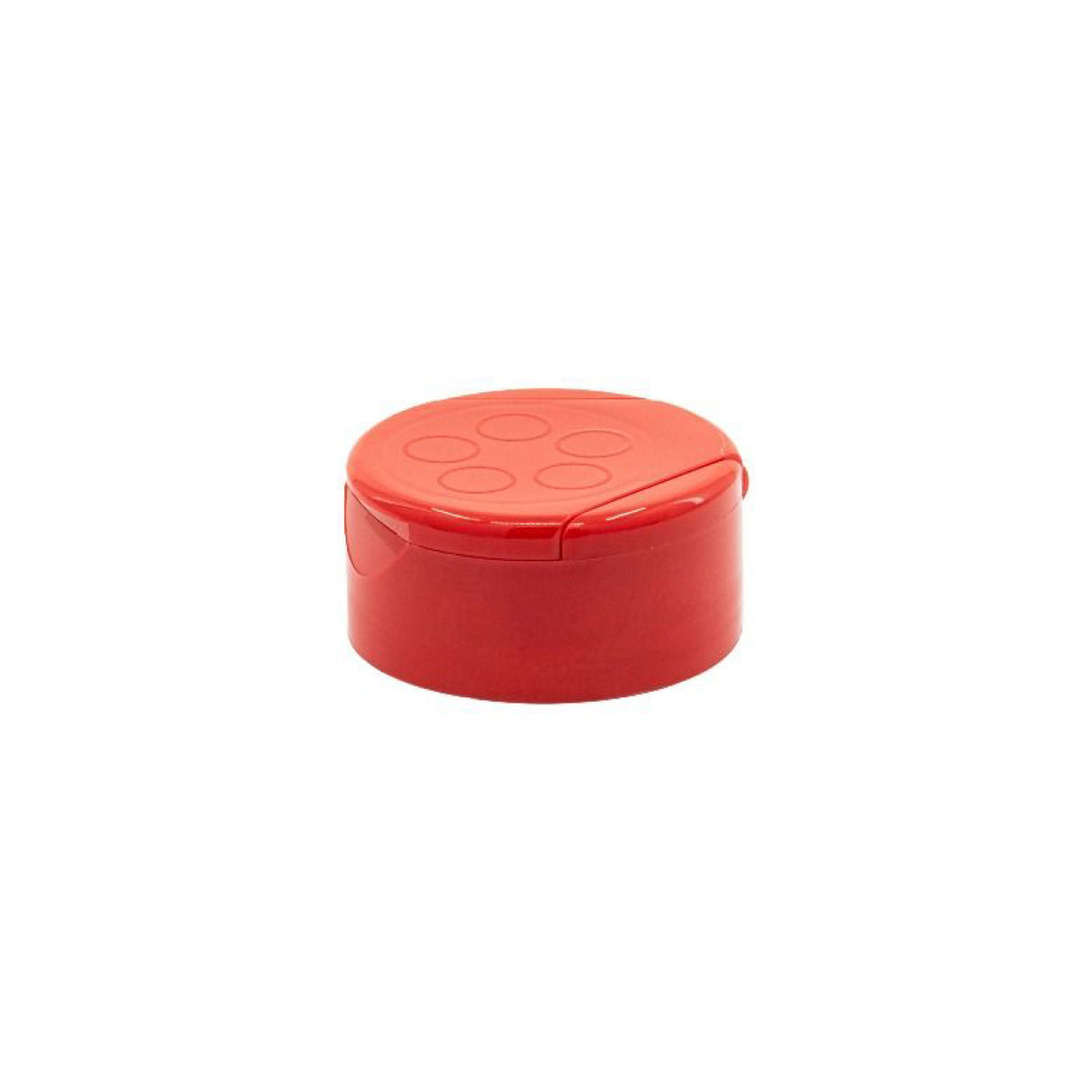 Flapper Caps with Pressure Sensitive (PS Liner) .200 Pour - Red (43/485) - Dispensing Caps | General Bottle Supply